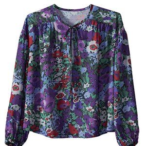 WHO WHAT WEAR Poet Top Blouse
